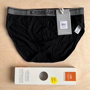 * NWT * Icebreaker Men's Merino 150 Anatomica Briefs L